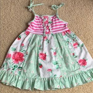 RicRac and Ruffles floral dress